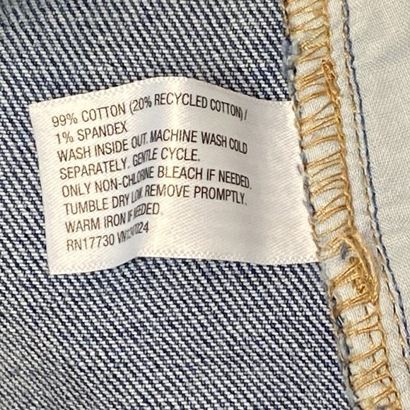 Wild Fable Plus High-Rise 90s Relaxed Straight Slashed Leg Jeans Medium Wash 30 - Picture 14 of 14